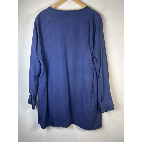 Soft Surroundings Top Women XL Viscose sleeve Roll tap layered 2BQ85 - Picture 6 of 11